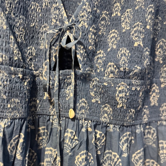 Christy Dawn Blue Sleeveless V-Neck Sundress - Picture 3 of 10